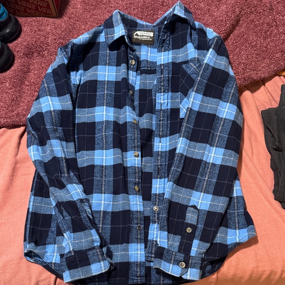 Mountain Khakis Men's Blue Plaid Shirt